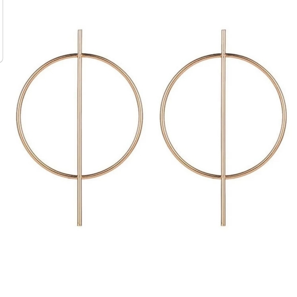 *Hannah* Hoop and Bar Earrings - Picture 5 of 5